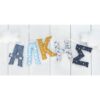 μπάνερ banner υφασμάτινα γράμματα διακόσμηση γιρλάντα όνομα παιδί
